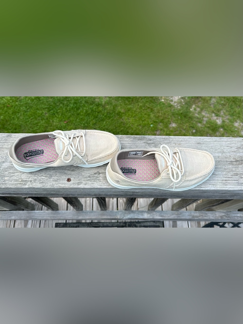 Skechers Women's Lace-Up Casual Sneakers in Cream - Picture 2 of 13